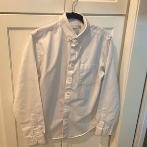 Mens White Button-Up Shirt Good Fellow Size small